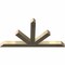 Ekena Millwork Saratoga Rough Sawn Timber Gable Bracket, Douglas Fir, 60"W x 32"H x 4"D x 4"F, 13/12 Pitch GBW060X32X0404SAR00RDF - alternate 2